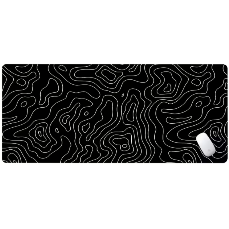 Black Abstract Mousepad