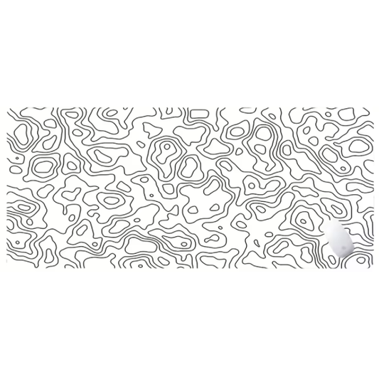 White Abstract Mousepad